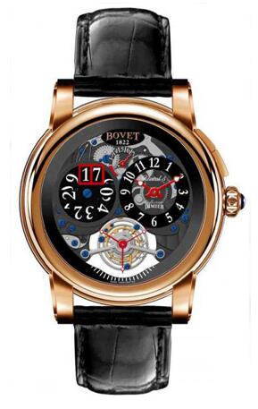 Bovet Dimier Recital 5 Tourbillon Big Date R5 TBD RG Replica watch